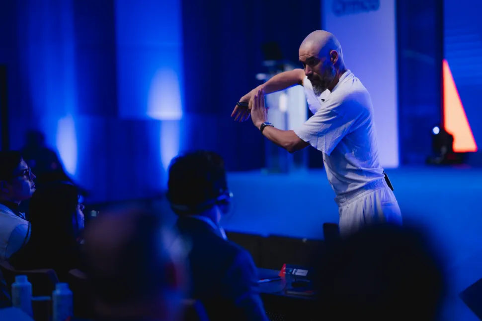 Dr. Iván Malagón at a MasterCOIP event