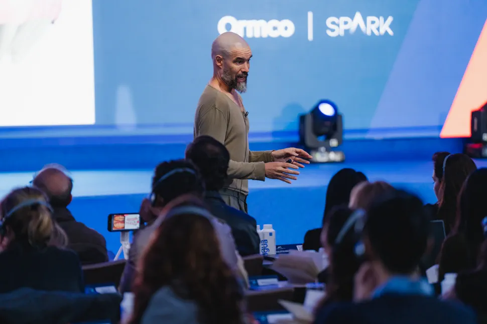 Dr. Iván Malagón at a MasterCOIP event